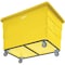 Global Industrial 20 Bushel Plastic Bulk Box Truck, Steel Chassis Base, Yellow, 50-2/5L x 34-3/5W x 35-3/5H 800316YL - alternate 4